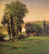 George Inness Old Homestead oil painting artist